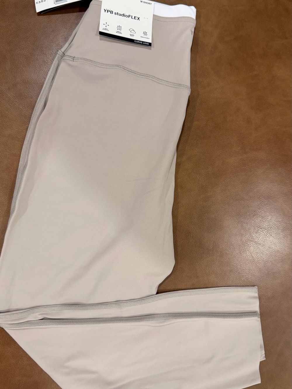 YPB Studioflex Women’s Performance leggings in Light Beige NWT M-shirt